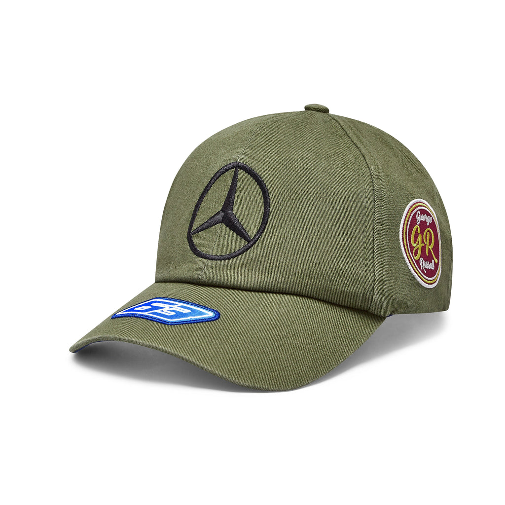 Mercedes Benz F1 Special Edition George Russell 2023 Vintage Baseball Hat-Green Hats Mercedes AMG Petronas 