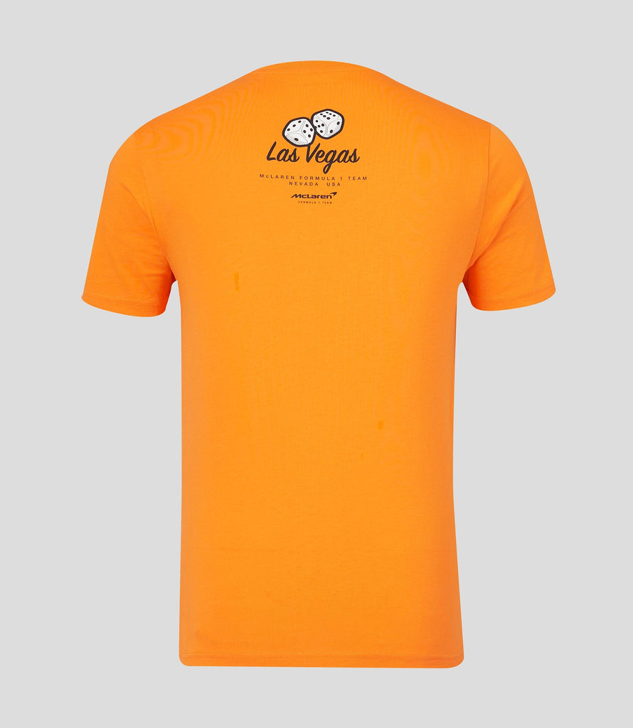McLaren F1 Men's Special Edition Las Vegas GP T-Shirt - Papaya T-shirts McLaren-Castore 